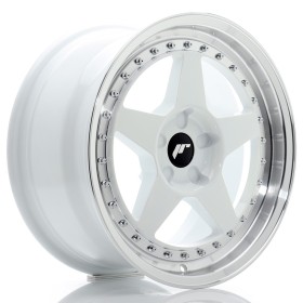 Cerchi in lega Japan Racing JR6 17x8 ET20-35 5H BLANK White w-Machined Lip