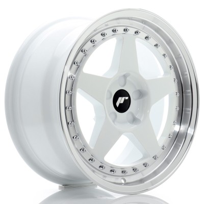 Cerchi in lega Japan Racing JR6 17x8 ET20-35 5H BLANK White w-Machined Lip