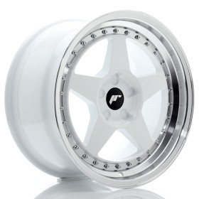 Cerchi Japan Racing JR6 17x9 ET20-35 5H BLANK White w-Machined Lip
