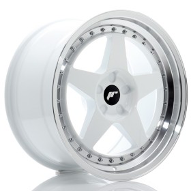 Cerchi in lega Japan Racing JR6 18x9,5 ET20-40 5H BLANK White w-Machined Lip