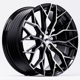 Cerchi Japan Racing JR49 20x10 ET20-48 5H BLANK Gloss Black Machined Face