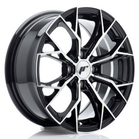 Cerchi in lega Japan Racing JR49 15x6,5 ET35 4x100 Gloss Black Machined Face