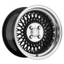 Cerchi in lega Klutch SL1 15x8,5 ET17 4x100 Gloss Black w- Machined Lip