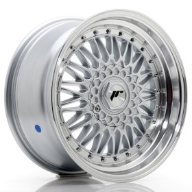 Cerchi in lega Japan Racing JR9 17x8,5 ET20 4x100-108 Silver w- Machined Lip+Silver Rivets